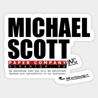 Michael Scott Paper Company - Dunder Mifflin - The Office Parody Sticker